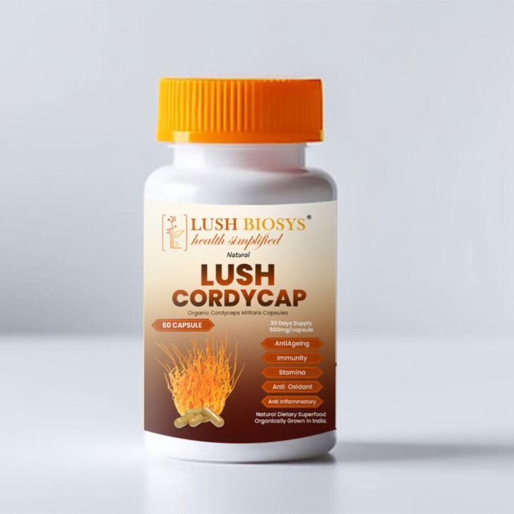 LUSH CORDYCAP (Cordyceps militaris Capsules )